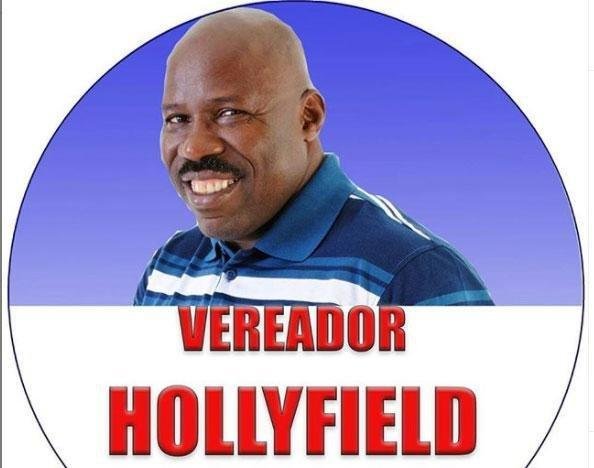 Ex-lutador de boxe, Reginaldo Hollyfield (DEM) recebeu 1.120 votos para vereador em Salvador e no foi eleito.