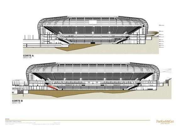 Novas imagens do projeto da Arena do Galo obtidas pelo Estado de Minas e pelo Superesportes