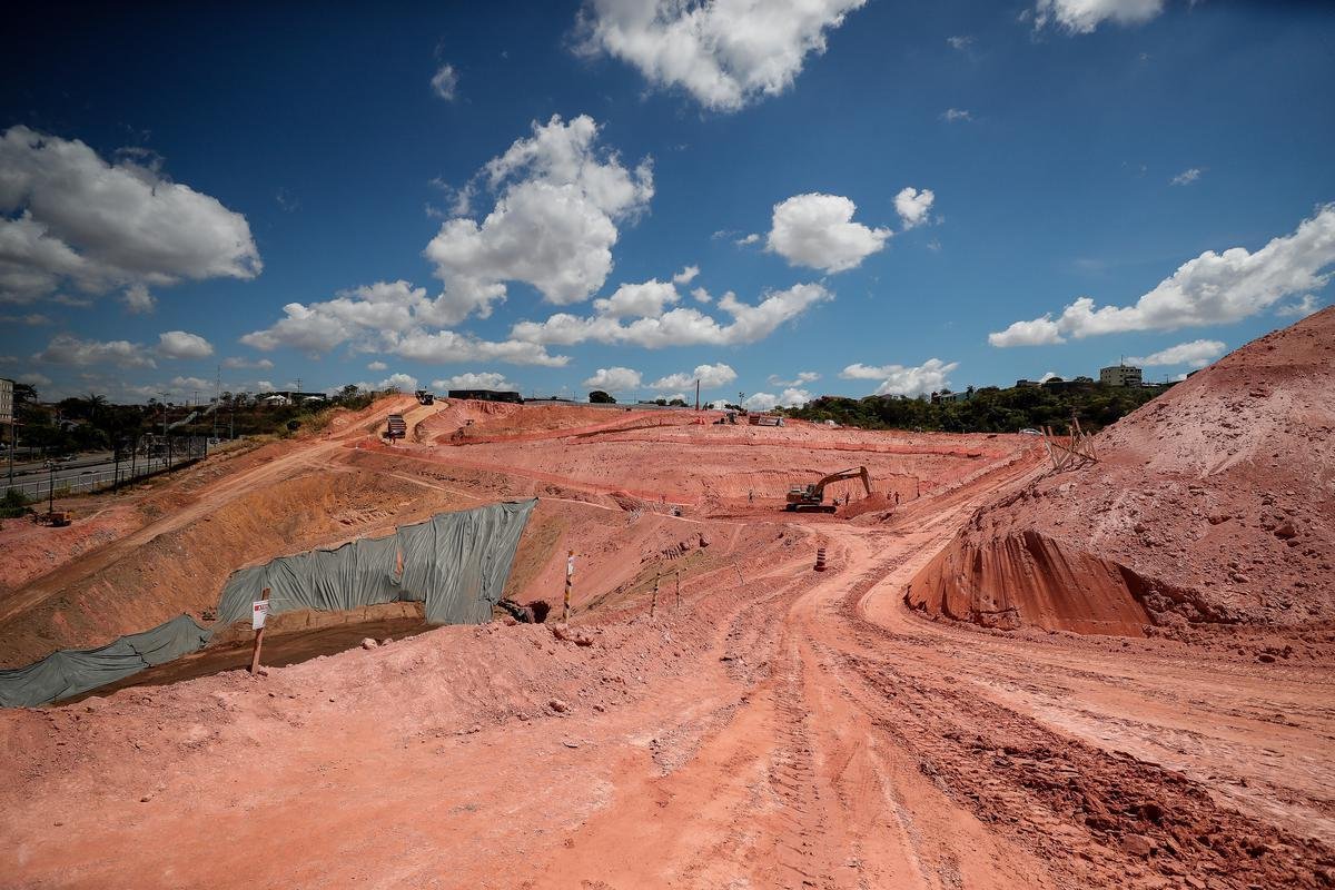 Atlético divulgou novas fotos das obras da Arena MRV