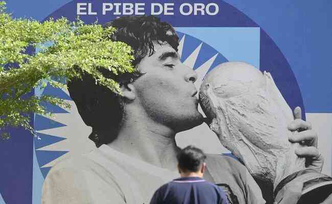 Maradona venceu duas Copas do Mundo e foi lembrado no Catar 