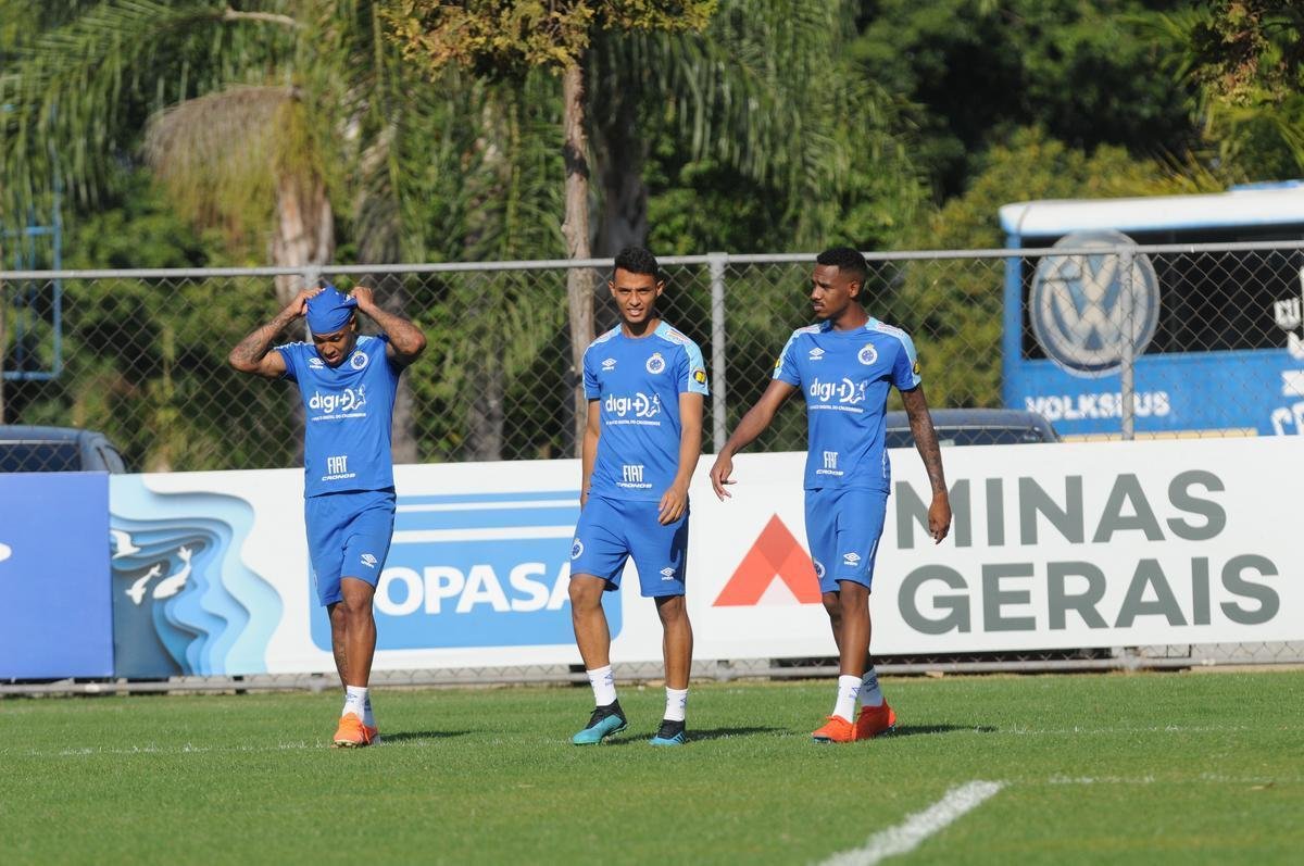 Fotos do treino do Cruzeiro desta quarta-feira, 2 de outubro, na Toca da Raposa II