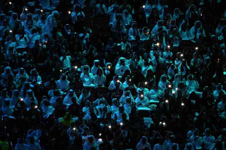 Fotos da cerimnia de abertura da Copa do Mundo do Catar, no Estdio Al Bayt, na cidade de Al Khor