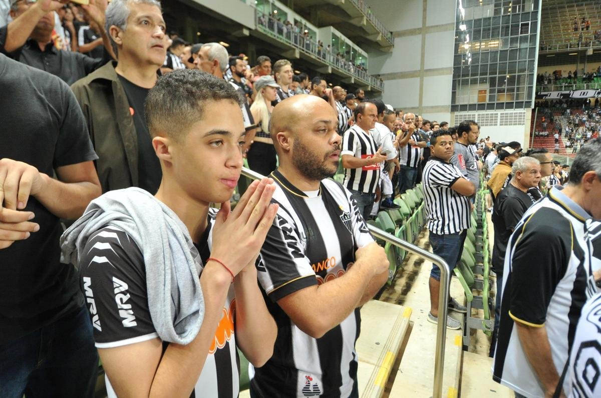 Fotos da torcida do Atltico na partida contra o Unin La Calera, do Chile, no Independncia, pela Copa Sul-Americana