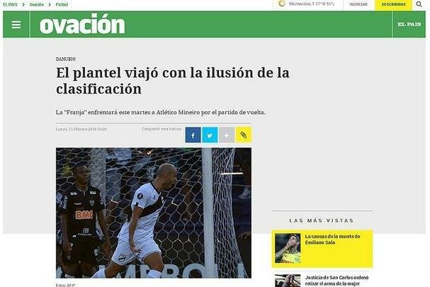 Veículos de imprensa do Uruguai se referem ao Atlético como 'poderoso' adversário e colocam o Danubio com 'sonho' de seguir na Libertadores