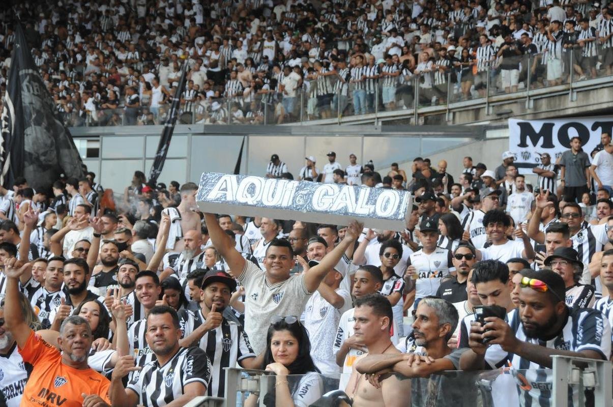 Fotos da torcida do Atltico na partida contra o Flamengo, no Mineiro, em Belo Horizonte, pela 13 rodada do Campeonato Brasileiro