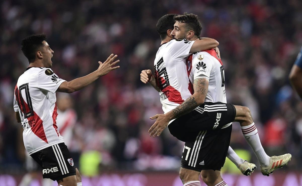 Lucas Pratto marcou o gol do River Plate na deciso da Libertadores, em Madri, contra o Boca