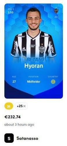 Hyoran - 232,74 euros (R$ 1.482,11) pela carta super rara