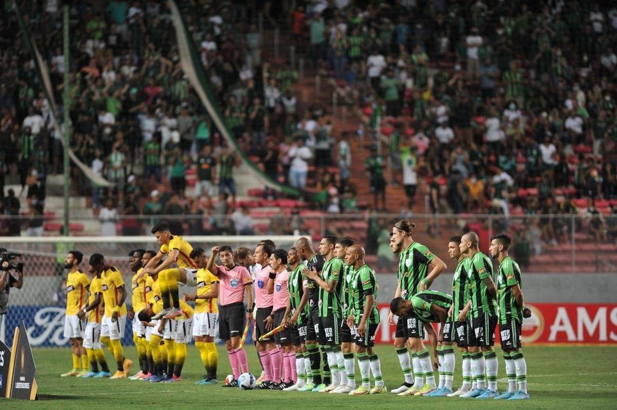 Fotos da partida de ida da terceira fase da Copa Libertadores, entre Amrica e Barcelona de Guayaquil, no Independncia, em Belo Horizonte
