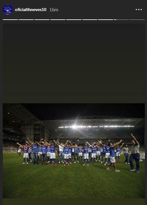 Thiago Neves chama torcida do Cruzeiro para jogo decisivo contra o Fluminense, no Mineirão