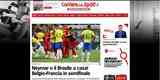 Corriere dello Sport (Itlia) - Neymar e Brasil para casa! Blgica x Frana na semifinal