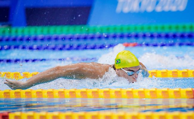 Gabriel nada nesta tera-feira, s 05h34, em busca de sua quarta medalha nos Jogos Paralmpicos de Tquio 