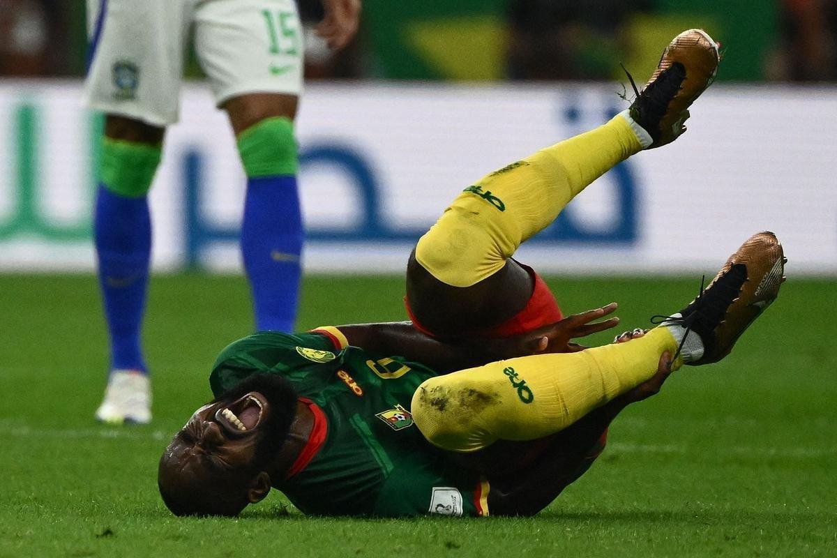 Fotos do jogo entre Brasil e Camares, pelo Grupo G da Copa do Mundo do Catar, no estdio Lusail