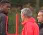 Vdeo com Pogba encarando Mourinho no Manchester United ganha as redes sociais