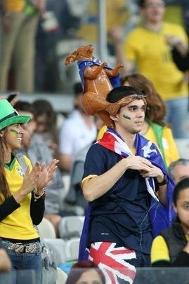 Torcedores no Mineiro durante jogo entre Brasil e Austrlia pelos Jogos Olmpicos do Rio