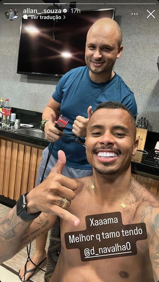 Allan aproveitou o recesso para dar um 