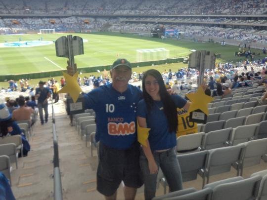 Natlia Lage e o pia Adalgizio Lage