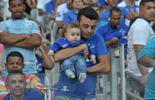 Imagens das torcidas de Cruzeiro e So Paulo no Mineiro