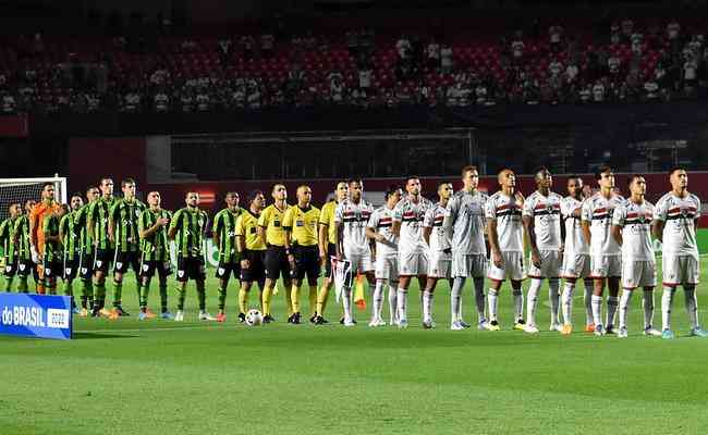 O São Paulo venceu o América por 1 a 0 no jogo de ida das quartas da Copa do Brasil
