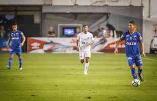 Fotos do jogo entre Santos e Cruzeiro, na Vila Belmiro, pelas quartas de final da Copa do Brasil