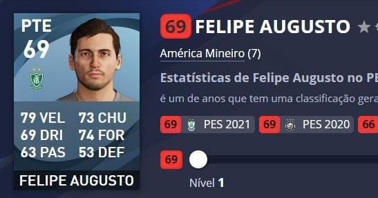 Felipe Augusto - América - Overall 69