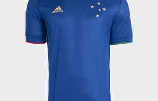 Detalhes do novo uniforme do Cruzeiro, lanado pela Adidas