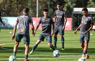 Com Nathan em campo, Galo iniciou preparao para enfrentar o Bahia, na segunda, s 20h, pela 16 rodada do Brasileiro