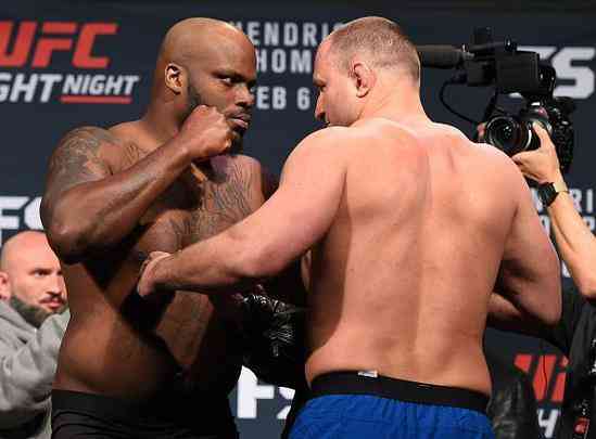 Pesagem do UFC Fight Night em Las Vegas - Derrick Lewis e Damian Grabowski em encara tensa