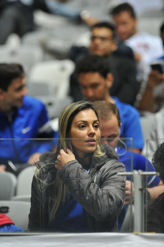 Torcida do Cruzeiro no duelo desta tera, no Mineiro, contra o Racing, pela Libertadores
