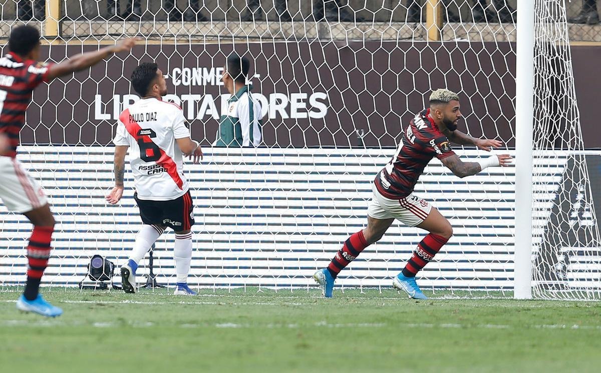 Fotos do jogo entre Flamengo e River Plate