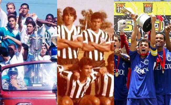 Amrica foi campeo em 1996; Atltico levantou o ltimo ttulo em 1983; Cruzeiro se sagrou campeo em 2007