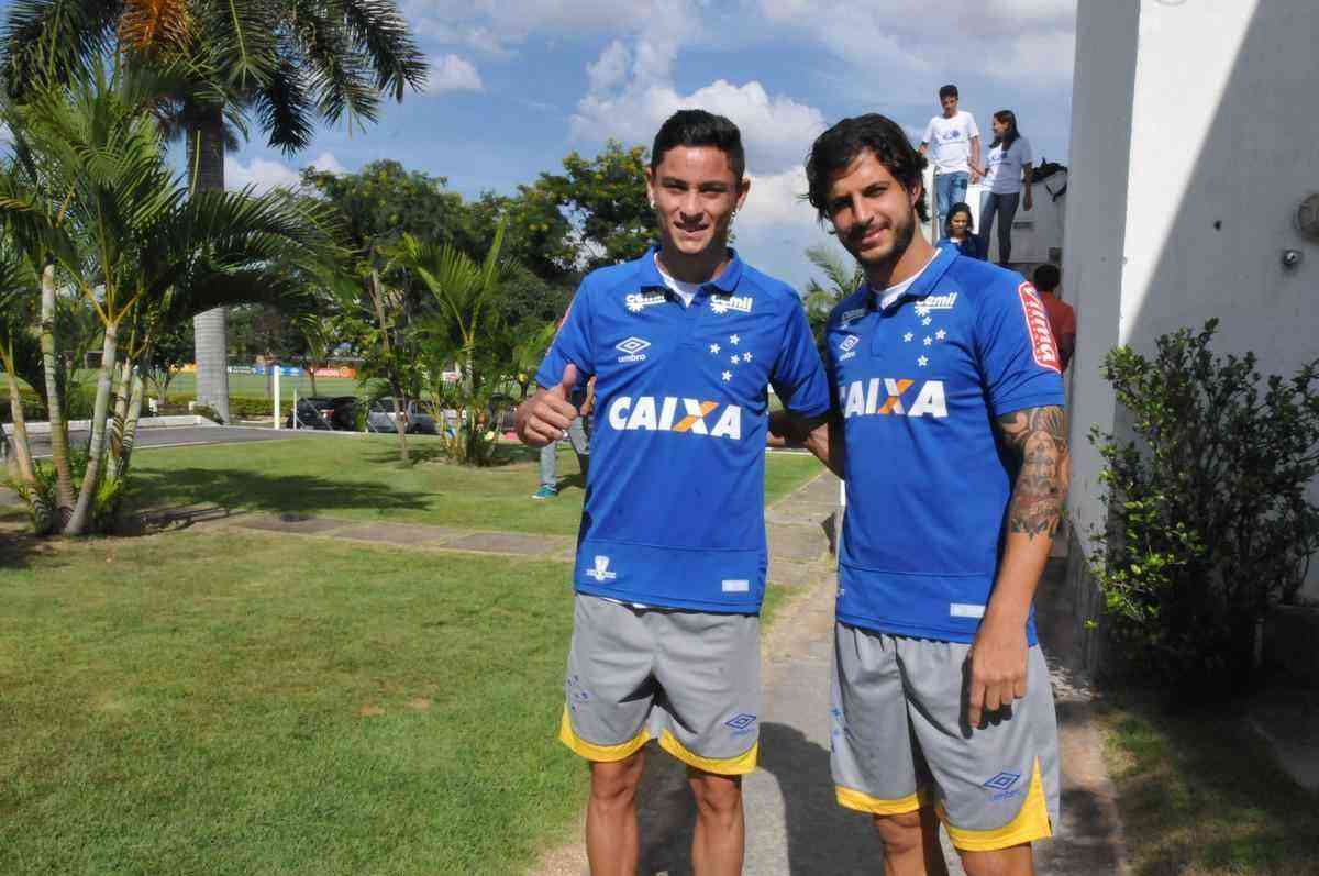 Diogo Barbosa e Hudson foram apresentados pelo presidente Gilvan de Pinho Tavares