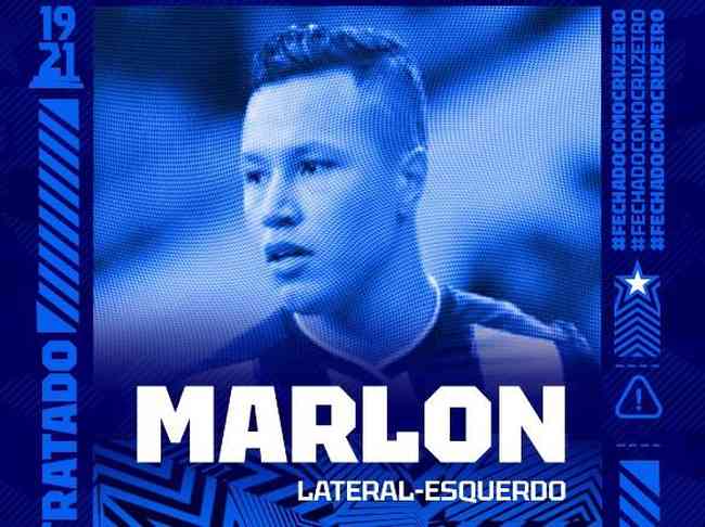 Marlon foi anunciado pelo Cruzeiro nesta sexta-feira (10/3)