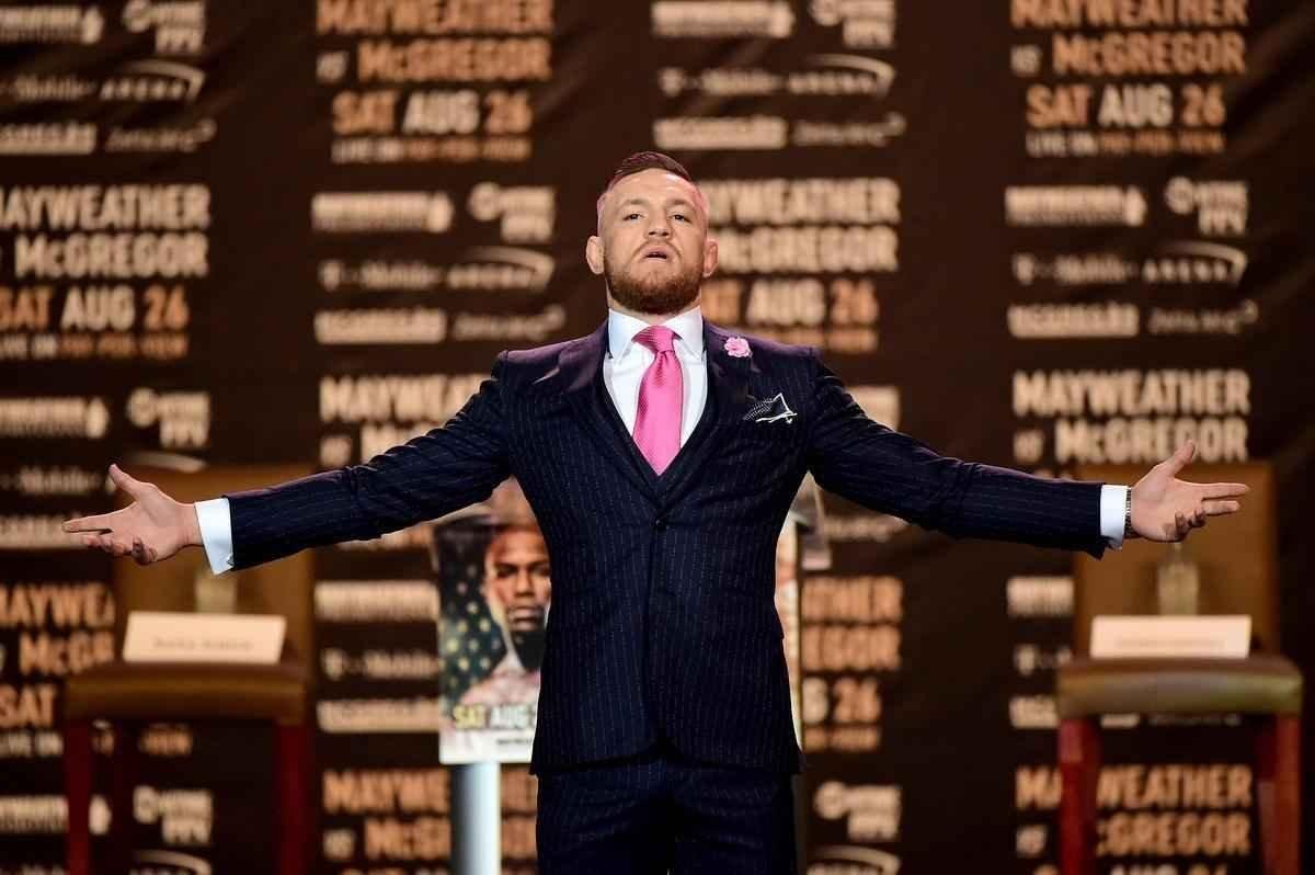 Imagens da abertura da turn com Mayweather e McGregor, em Los Angeles
