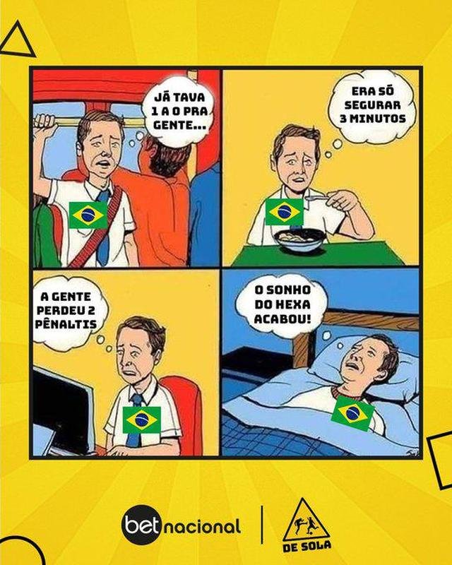 Eliminao da Crocia para o Brasil rendeu diversos memes, compartilhados pelas redes sociais