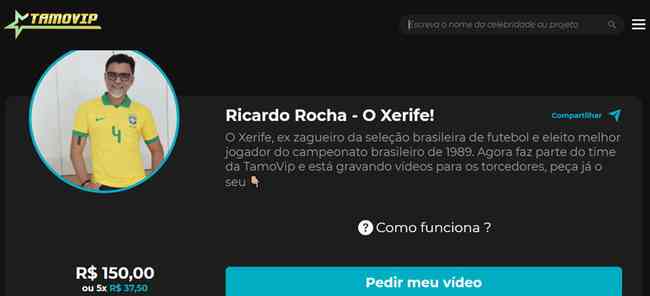 Ricardo Rocha produz vdeos sob encomenda para fs