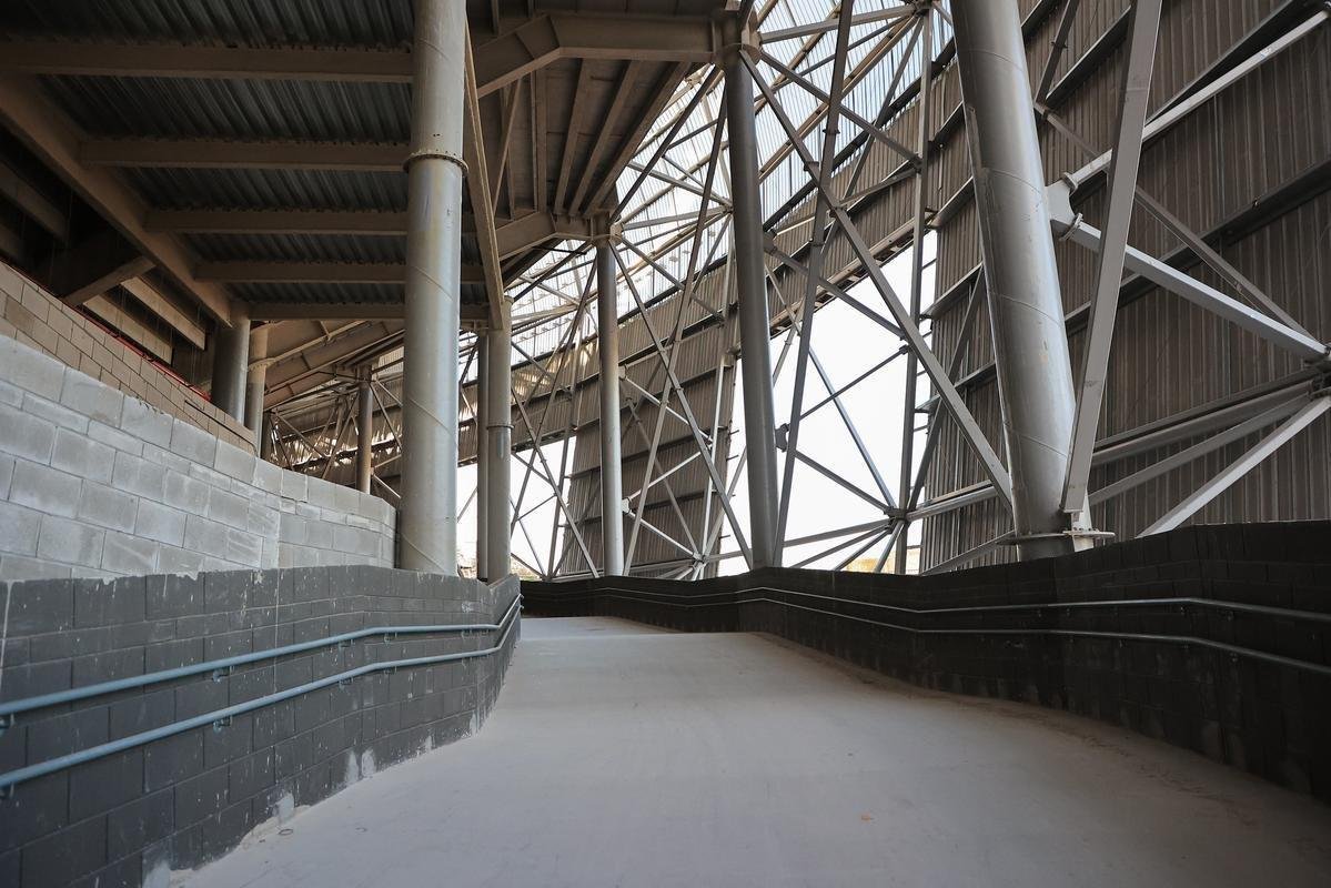 Arena MRV segue em ritmo acelerado de obras. Previso de concluso do estdio foi atualizada para dezembro.