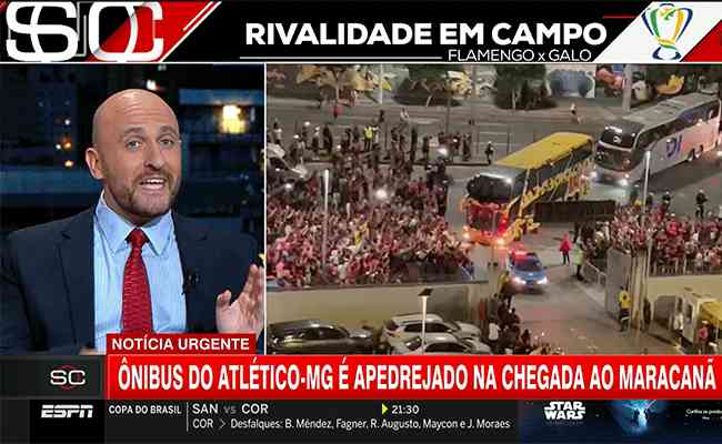 Gustavo Zupak falou sobre o ambiente de inferno entre Atlético e Flamengo