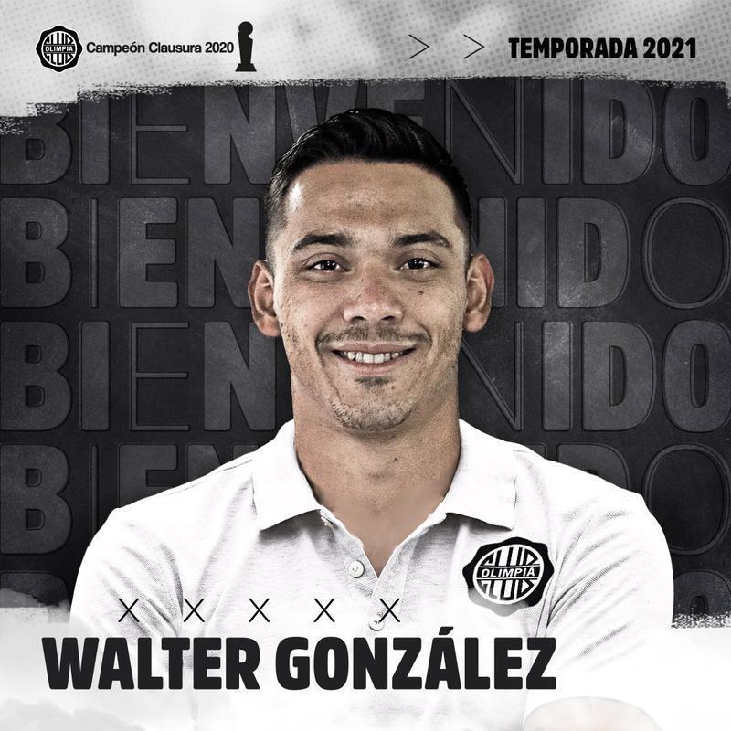 Walter González, atacante (Olimpia, do Paraguai)