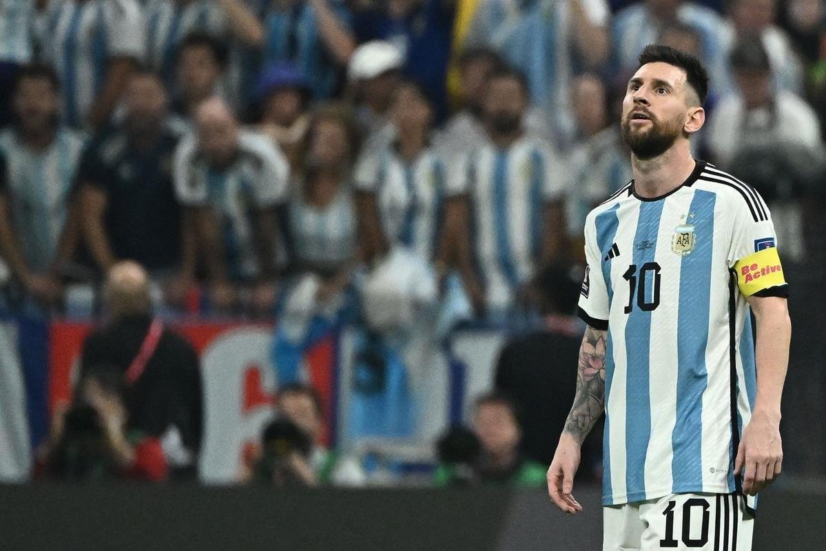 Fotos da vitria da Argentina por 3 a 0 sobre a Crocia no estdio Lusail, pela Copa do Mundo do Catar