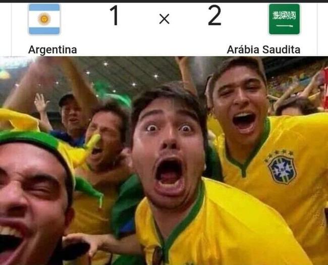 Memes com a Argentina bombam na web após derrota para a Arábia