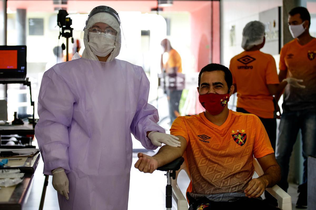 Foram 71 exames realizados pelo clube, no total, na manhã desta segunda-feira no CT José de Andrade Médicis