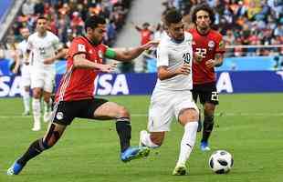 Egito e Uruguai se enfrentam pela primeira rodada do Grupo A da Copa do Mundo. Celeste venceu jogo de estreia por 1 a 0
