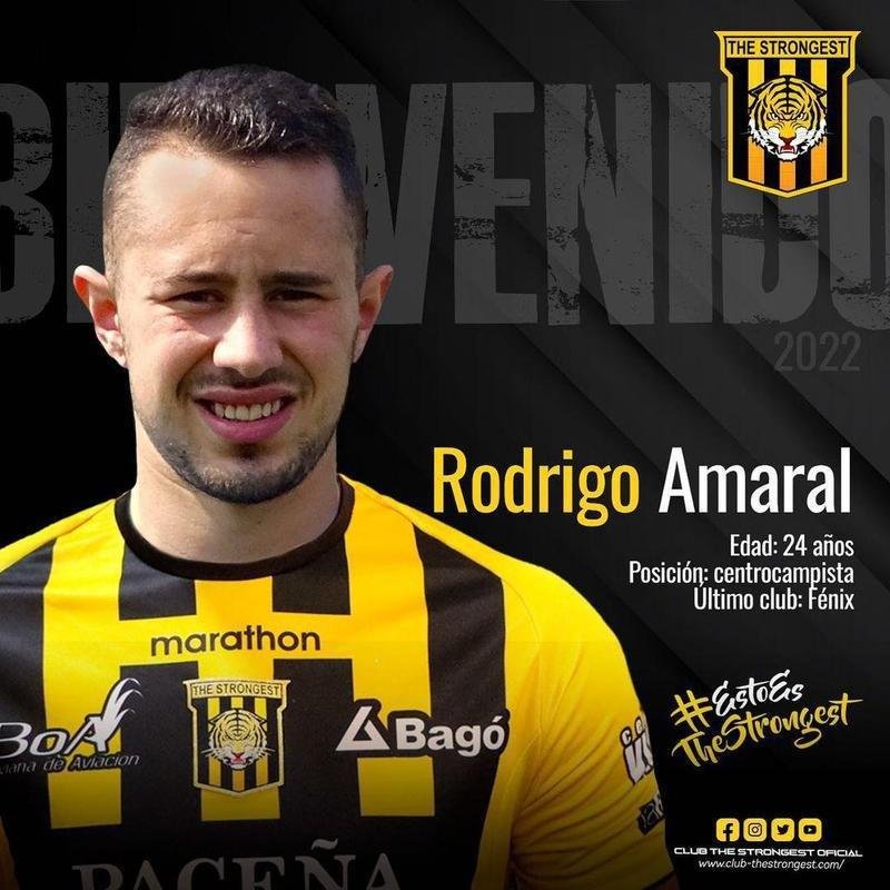Rodrigo Amaral, meio-campista (The Strongest-BOL)