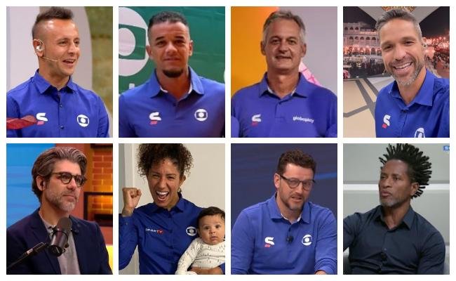 Rafinha, D'Alessandro, Lisca, Diego, Juninho, Cristiane, Elano e Z Roberto atuam como comentaristas