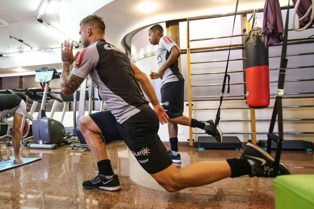 Antes de retornar a Belo Horizonte, o elenco alvinegro fez trabalho regenerativo na academia de um hotel