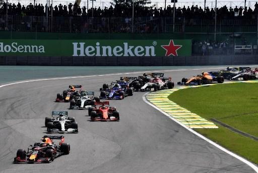 Fotos do GP Brasil de Frmula 1, realizado em So Paulo, neste domingo (17/11/2019). Vitria foi do holands Verstappen, da RBR. Ele foi seguido por Pierre Gasly, da Toro Rosso, e Lewis Hamilton, da Mercedes