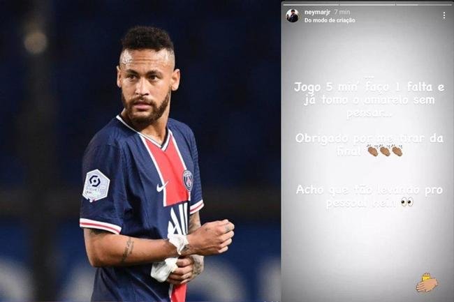 Jogador desabafou sobre carto amarelo que levou aps cinco minutos de jogo