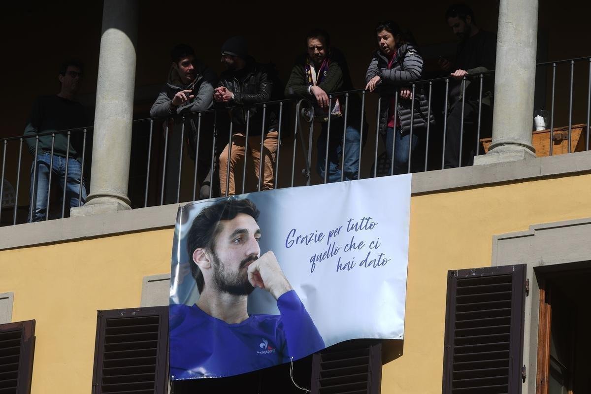 Imagens do funeral de Davide Astori em Florena