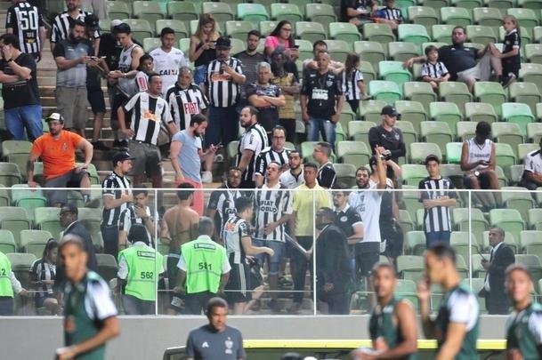 Fotos do jogo entre Atltico e Grmio