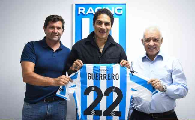 Guerrero assinou com Racing at o fim de 2023
